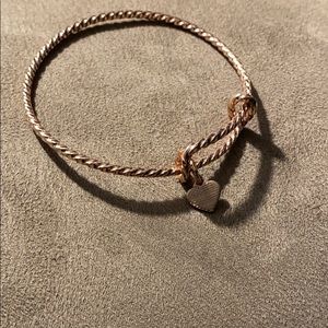 Alex and Ani rose tone bracelet